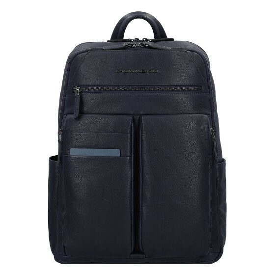 Piquadro Paavo Daypack Cuir véritable 43 cm Compartiment ordinateur