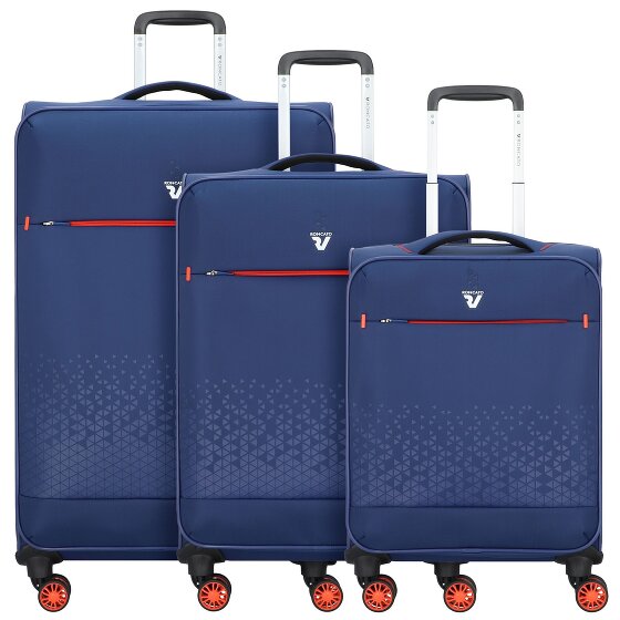 Roncato Crosslite 4 roues Set de valises 3 pièces avec soufflet d'extension