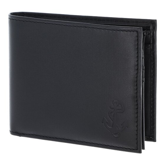 oxmox Leather Porte-monnaie Protection RFID Cuir véritable 12 cm