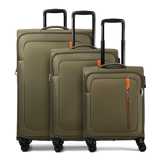 American Tourister Nitestream 4 roues Set de valises 3 pièces avec soufflet d'extension