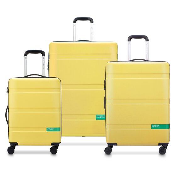 Delsey Paris x United Colors of Benetton Now Hardside Set de valises à 4 roulettes 3 pcs. avec soufflet extensible