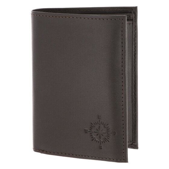 oxmox Leather Porte-monnaie Protection RFID Cuir véritable 10 cm