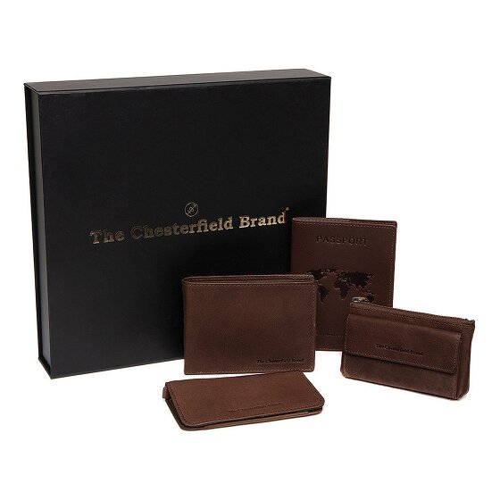 The Chesterfield Brand Porte-monnaie set cadeau 4 pièces cuir 12 cm