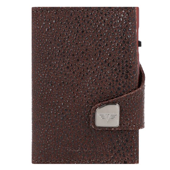 Tru Virtu Click & Slide Porte-cartes de crédit Porte-monnaie RFID en cuir 6,5 cm