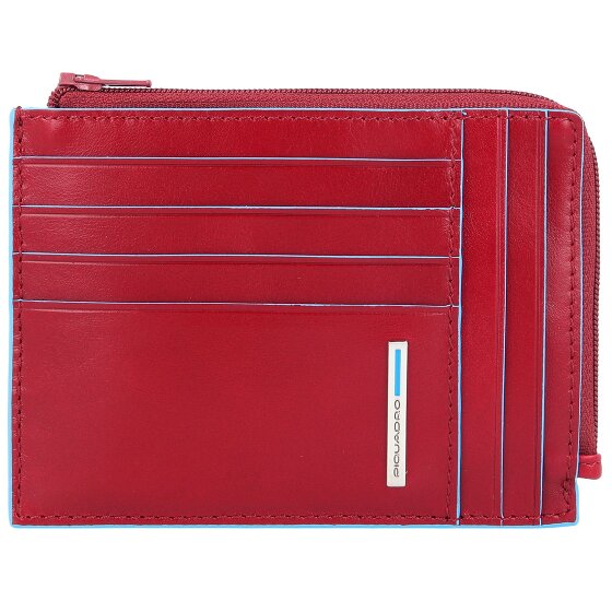 Piquadro Blue Square Porte-cartes de crédit RFID en cuir 12 cm