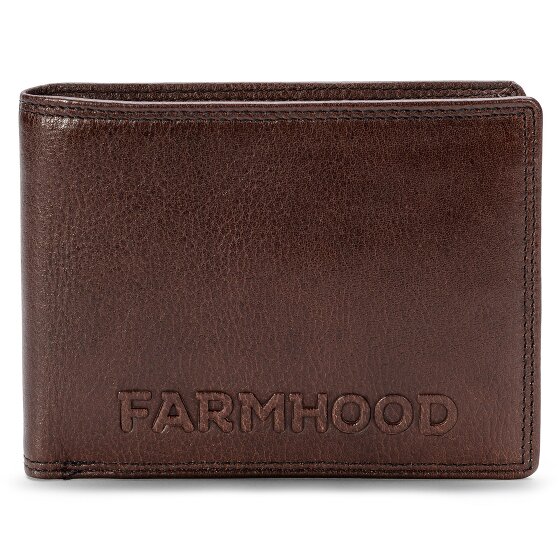Farmhood Memphis Porte-monnaie Protection RFID Cuir véritable 12.5 cm