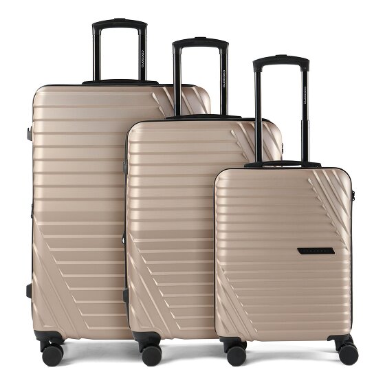Cocoono Larnaka 4 roulettes Set de valises 3 pièces avec soufflet d'extension