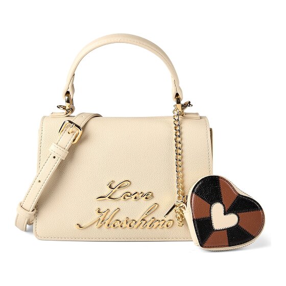 Love Moschino Heart Charm Sac à main Cuir véritable 21 cm