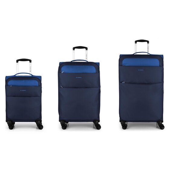Gabol Cloud 4 roulettes Set de valises 3 pièces avec soufflet d'extension