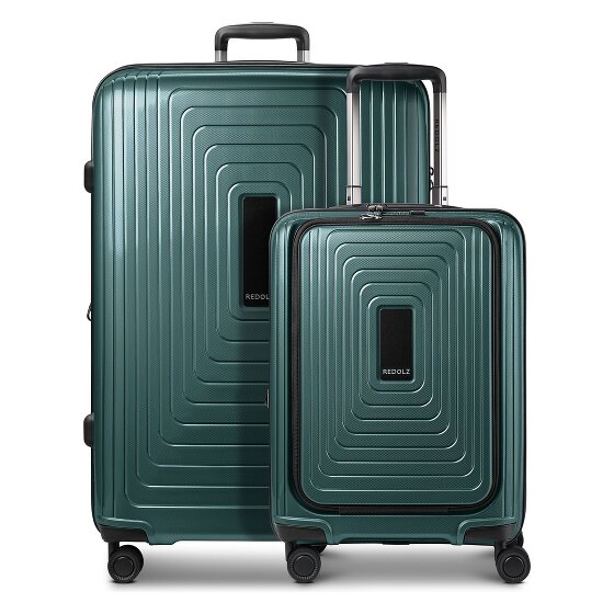 Redolz Essentials 14 Set de valises à 4 roulettes 2 pcs. compartiment pour ordinateur portable avec soufflet d'extension