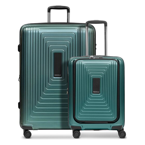 Redolz Essentials 14 Set de valises à 4 roulettes 2 pcs. compartiment pour ordinateur portable avec soufflet d'extension