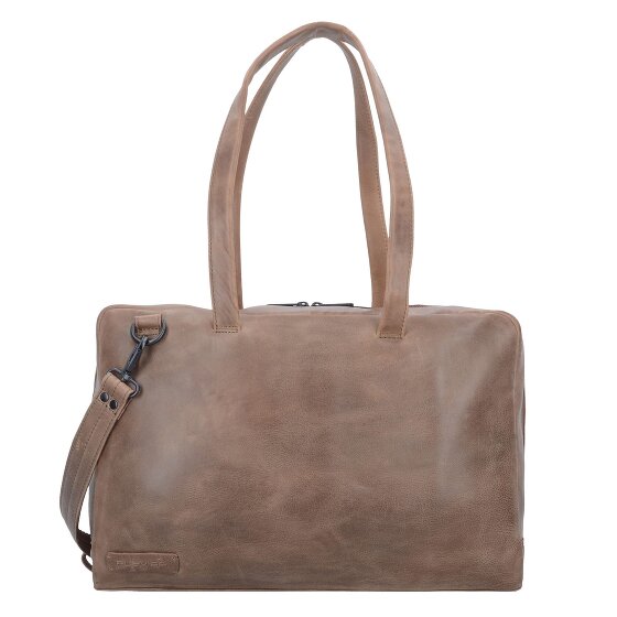 Plevier Pure Sac à bandoulière en cuir 43 cm Compartiment pour ordinateur portable