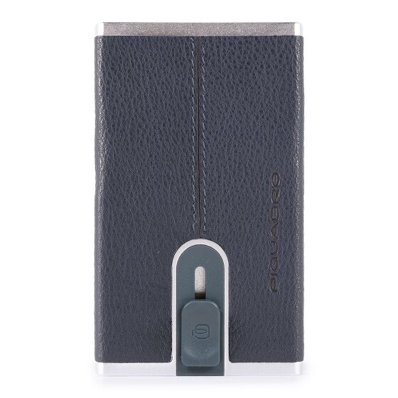 Piquadro Black Square Porte-cartes de crédit RFID en cuir 6 cm