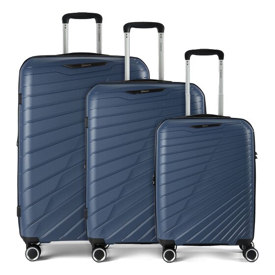 Benzi 5808 4 roulettes Set de valises 3 pièces avec soufflet d'extension