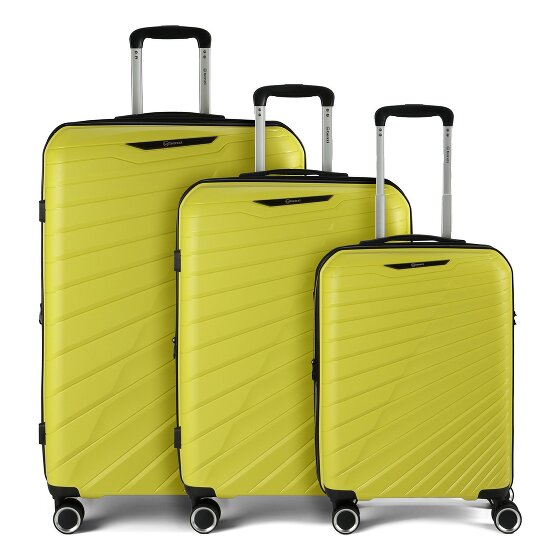 Benzi 5808 4 roulettes Set de valises 3 pièces avec soufflet d'extension