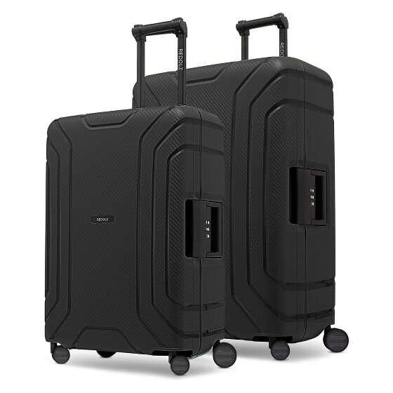 Redolz Essentials 15 Set de valises à 4 roulettes 2 pièces avec fermeture à trois points