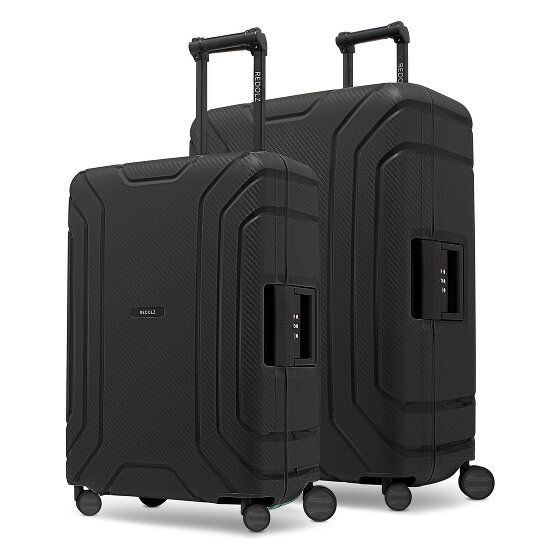 Redolz Essentials 15 Set de valises à 4 roulettes 2 pièces avec fermeture à trois points