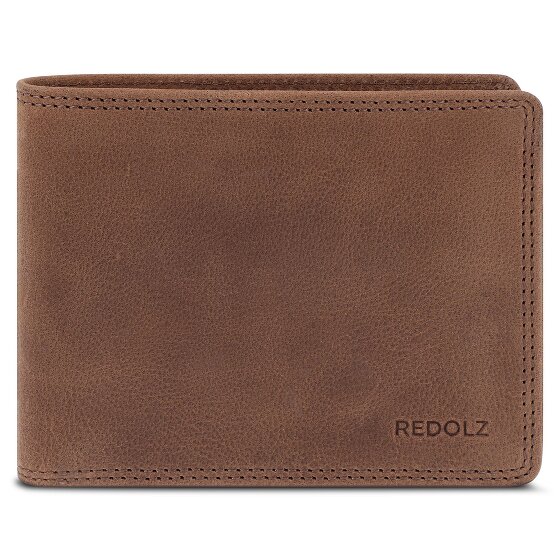Redolz Leather Essentials QF Porte-monnaie en cuir RFID 12 cm