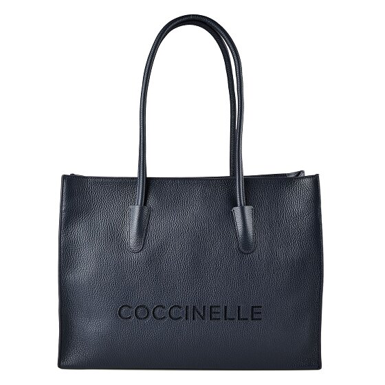 Coccinelle Myrtha Sac à bandoulière Cuir véritable 40 cm Compartiment ordinateur
