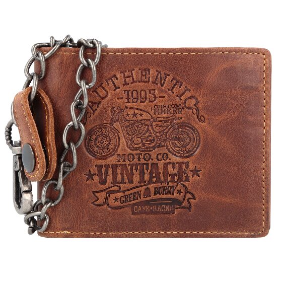 Greenburry Vintage Cafe-Racer Porte-monnaie RFID Cuir 12 cm