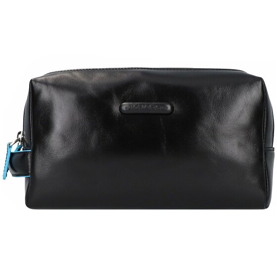 Piquadro Blue Square Trousse de toilette Cuir véritable 25 cm