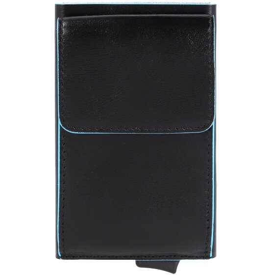 Piquadro Blue Square Porte-cartes de crédit en cuir 6 cm