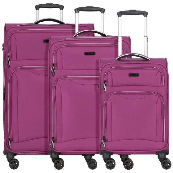 d&n Travel Line 9204 4 roues Set de valises 3 pièces avec soufflet d'extension