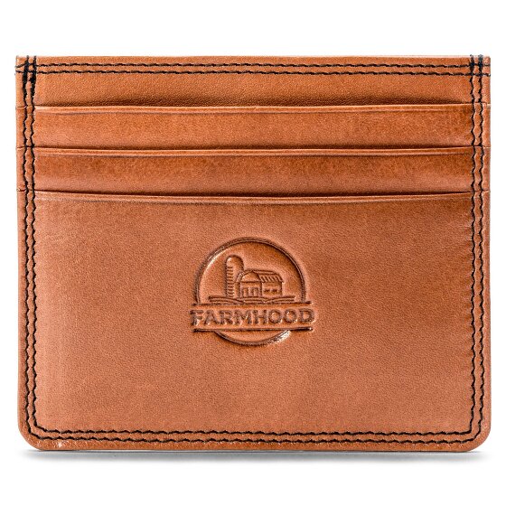 Farmhood Memphis Étui pour cartes de crédit Protection RFID Cuir véritable 10 cm
