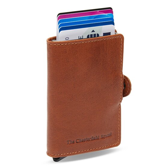 The Chesterfield Brand Albury Étui pour cartes de crédit Protection RFID Cuir véritable 7 cm