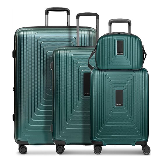 Redolz Essentials 14 Set de valises à 4 roulettes + Beautycase 4 pcs. avec soufflet extensible