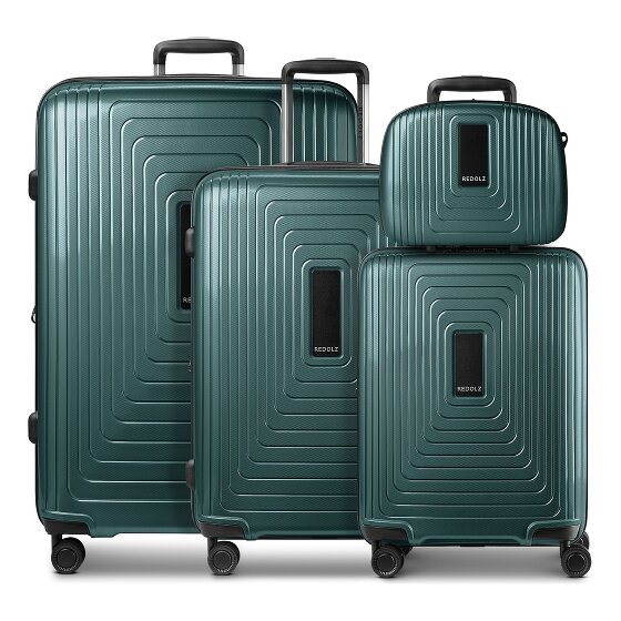 Redolz Essentials 14 Set de valises à 4 roulettes + Beautycase 4 pcs. avec soufflet extensible
