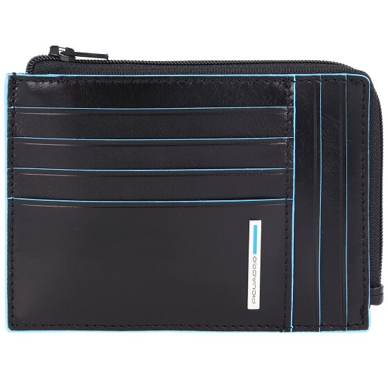 Piquadro Blue Square Porte-cartes de crédit RFID en cuir 12 cm