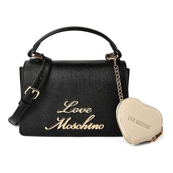 Love Moschino Heart Charm Sac à main Cuir véritable 21 cm
