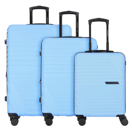 Cocoono Larnaka 4 roulettes Set de valises 3 pièces avec soufflet d'extension