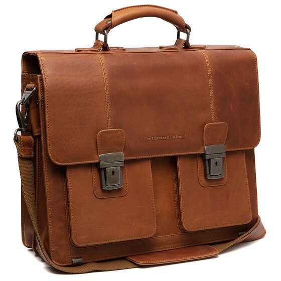 The Chesterfield Brand Springfield Attaché-case Cuir véritable 40 cm Compartiment ordinateur