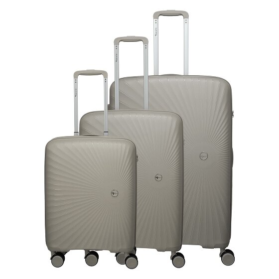 Travelite Tamaris x Travelite Voyaage 4 roulettes Set de valises 3 pièces avec soufflet d'extension