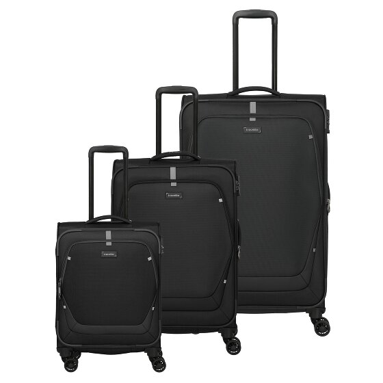 Travelite Umbria 4 roulettes Set de valises 3 pièces avec soufflet d'extension