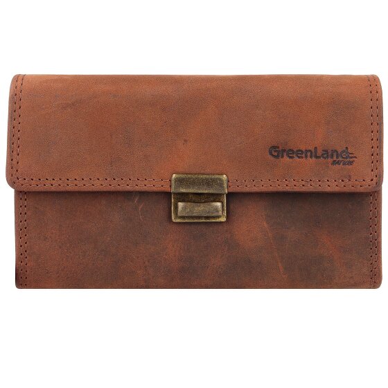 Greenland Nature Montenegro Porte-monnaie serveur Porte-monnaie RFID en cuir 16,5 cm