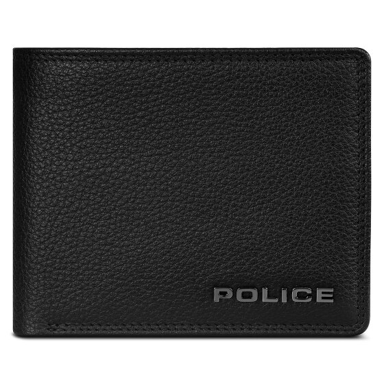 Police Porte-monnaie RFID cuir 12 cm dépliant