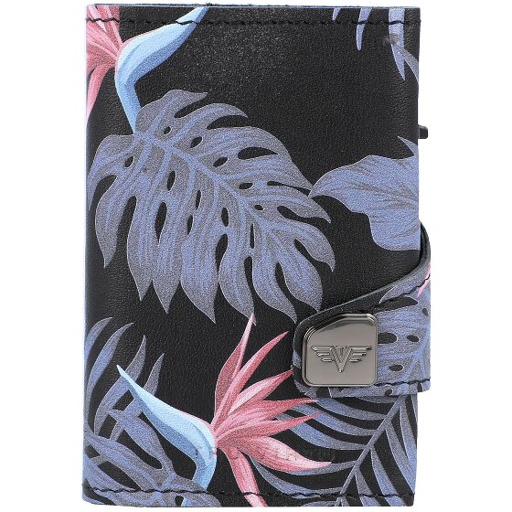 Tru Virtu Click & Slide Porte-cartes de crédit RFID en cuir 6,5 cm
