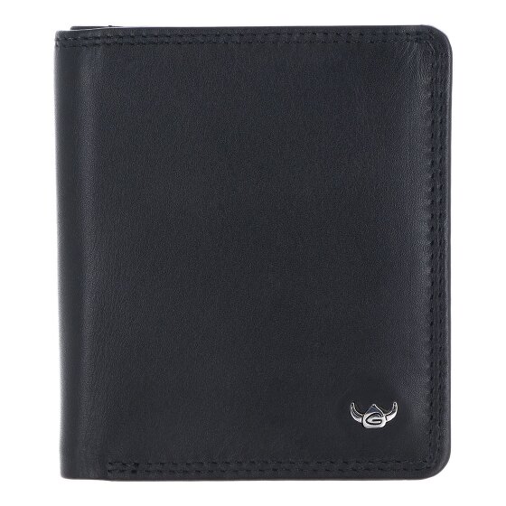 Golden Head Polo Porte-monnaie Protection RFID Cuir véritable 10 cm