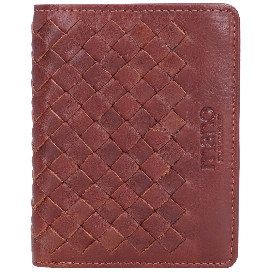 mano Don Luca porte-cartes de crédit en cuir 8 cm