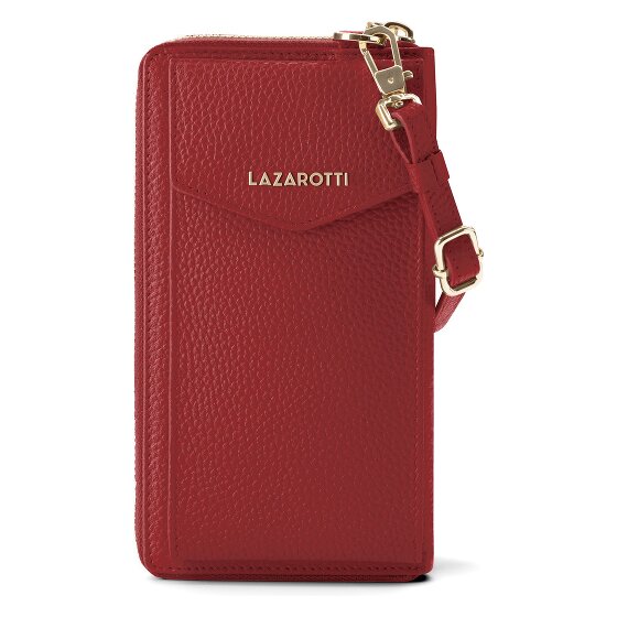 Lazarotti Bologna Leather Zip-Around Porte-monnaie Porte-téléphone en cuir 19 cm