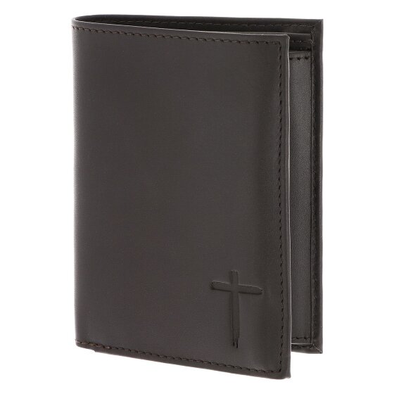 oxmox Leather Porte-monnaie Protection RFID Cuir véritable 10 cm