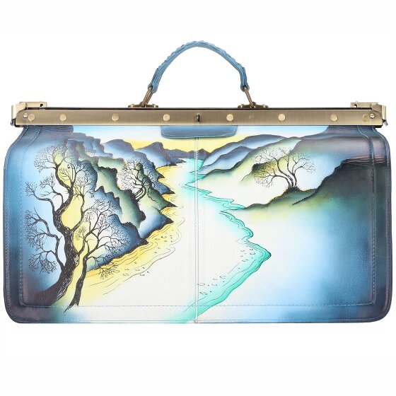 Greenland Nature Art+Craft Mallette de médecin Cuir véritable 48 cm