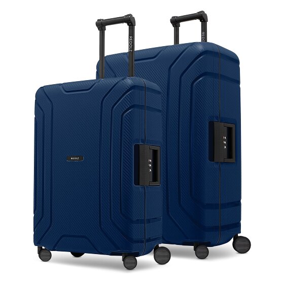 Redolz Essentials 15 Set de valises à 4 roulettes 2 pièces avec fermeture à trois points