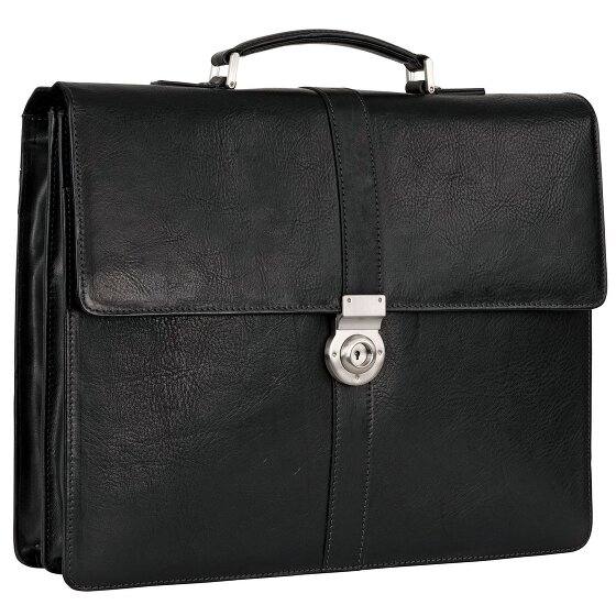 Leonhard Heyden Bergamo Attaché-case Cuir véritable 40 cm Compartiment ordinateur