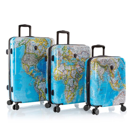 Heys Black Camo 4 roues Set de valises 3 pièces avec soufflet d'extension