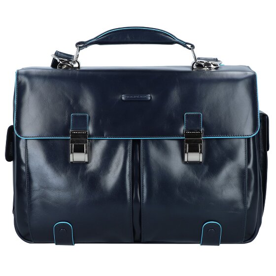 Piquadro Blue Square Porte-documents en cuir 43 cm Compartiment pour ordinateur portable