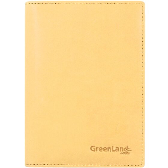 Greenland Nature Porte-passeport Soft Colour RFID en cuir 12 cm